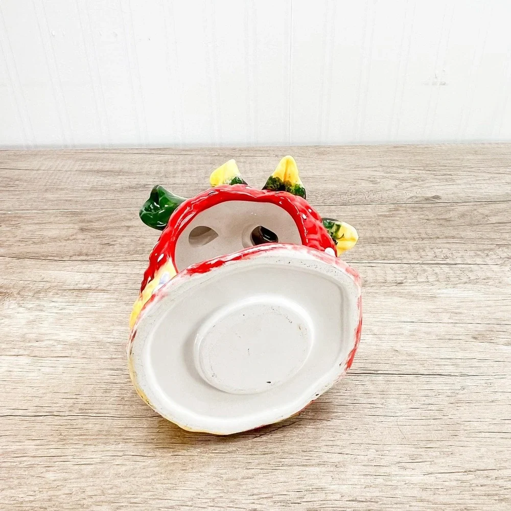 Ceramic Strawberry Sponge Holder - Vintage Strawberry Farmhouse Decor‎